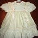 VINTAGE 50s Baby girls Ivory Lace Ruffled Tiered Summer Tea Party Church DRESS. 18 month