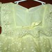 VINTAGE Baby girls DRESS Yellow and Lace 6-12 Months