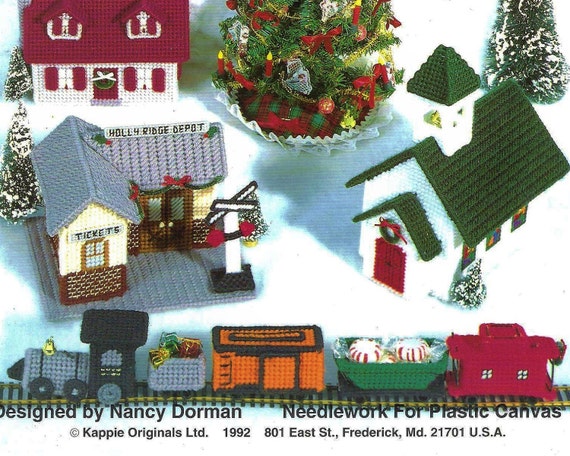 Plastic Canvas Christmas Village Pattern Booklet by StitchySpot