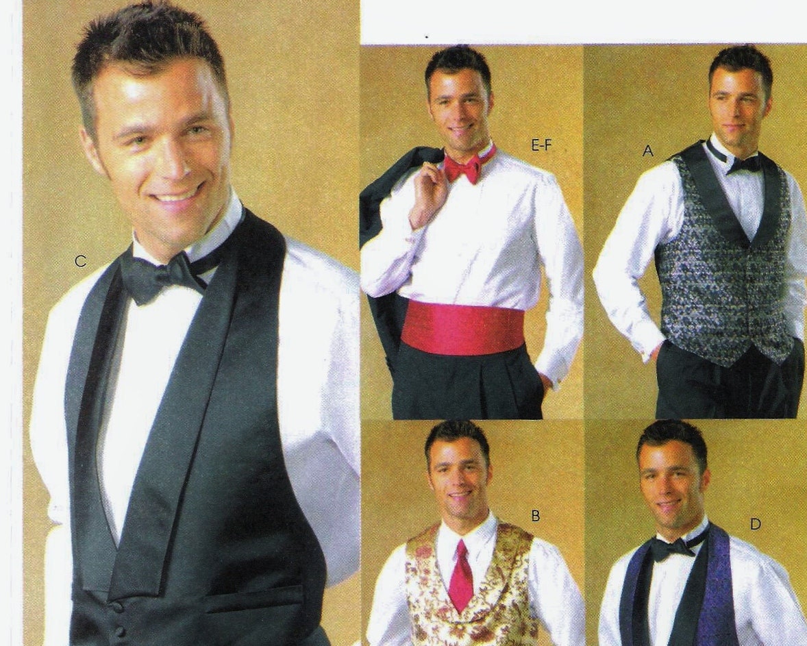 cumberbund and bow tie pattern