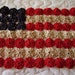 Primitive Yo Yo Flag Candlemat Placemat Runner Mat Country