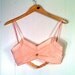 1920s Pink Silk Flapper Bra - Lingerie - Embroidered in Switzerland - Brassiere