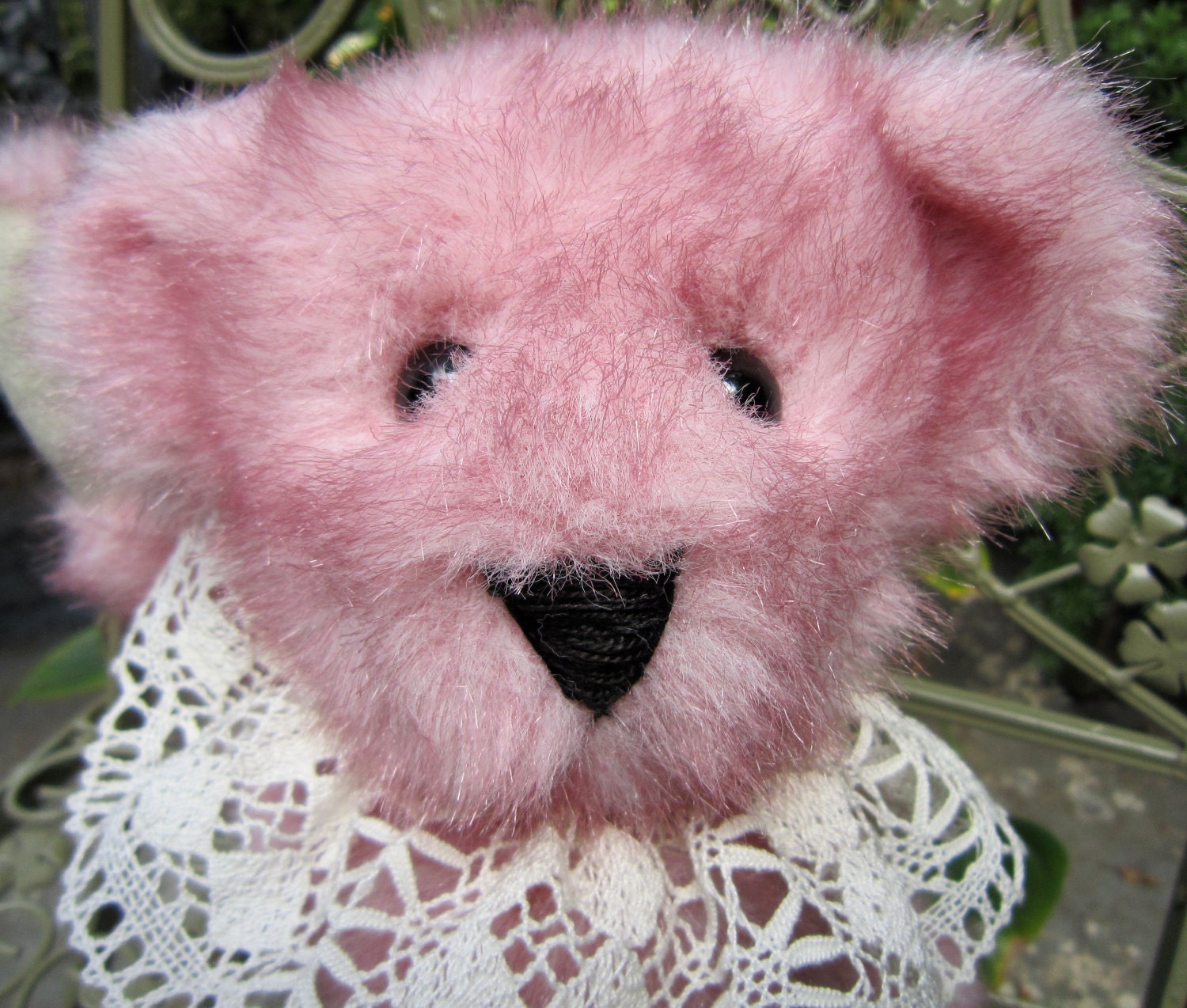 light pink rose teddy bear