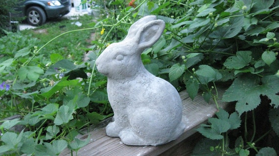 rabbit concrete statue