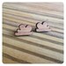 Post earrings - clouds - laser cut wood - kookinuts 'Overcast' studs - Crafted in Australia