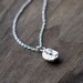 Silver Coffee Bean Necklace // Barista Coffee Espresso Lover's Necklace // Sterling Silver Pendant Charm Necklace