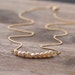 Tiny Pearl Necklace // Delicate Champagne Beige Freshwater Nugget Pearls on Gold Filled Chain // Dainty Elegant Necklace