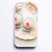 iPhone Case: Cupcake Photo. Pink Cupcakes. iPhone 4s Case. White Phone Case. Blue. Pink. Geekery. iPhone cases.