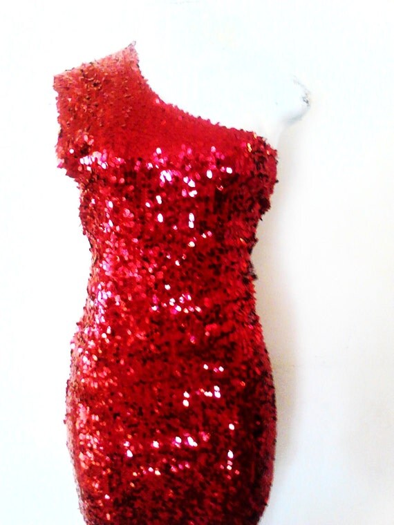 red sequin plus size