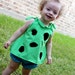 Pebbles Costume -Halloween-PRE-Order SALE -Top and Bottom-Bone Hair Clip Included - baby - toddler - girl-PRE-Order