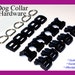 Dog Collar Hardware - Ten (10) Sets of Dog Collar Hardware