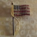Vintage Rhinestone US Flag Brooch, Flag Pin, Gifts for Her, Gifts for Mom