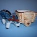 Vintage Pony and Cart Planter, Trinket Jewelry Holder, Nursery, Baby Shower, Antique Gifts for Mom, Japan