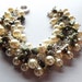 Spring Greens Pearl Bracelet, Chunky Bracelet, Gemstone Bracelet, Gifts for Her, Gifts for Mom, Silver