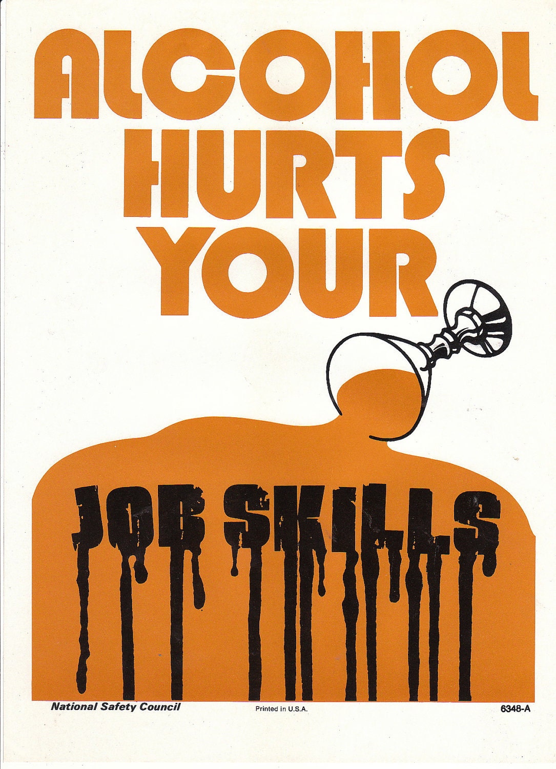 Safety First Aid Poster „Alcohol At Work“ – Laminiert, 59 X 42 Cm