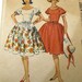 Vintage Sewing Pattern, McCalls Pattern 5731, 1960 Rockabilly Dress, Raglan Sleeves, Gathered Skirt, Petticoat