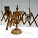 Vintage Yarn Winder, Italian Wood Industrial Style