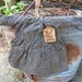 Primitive folk art navy homespun dress prim ornie-TREASURY ITEM