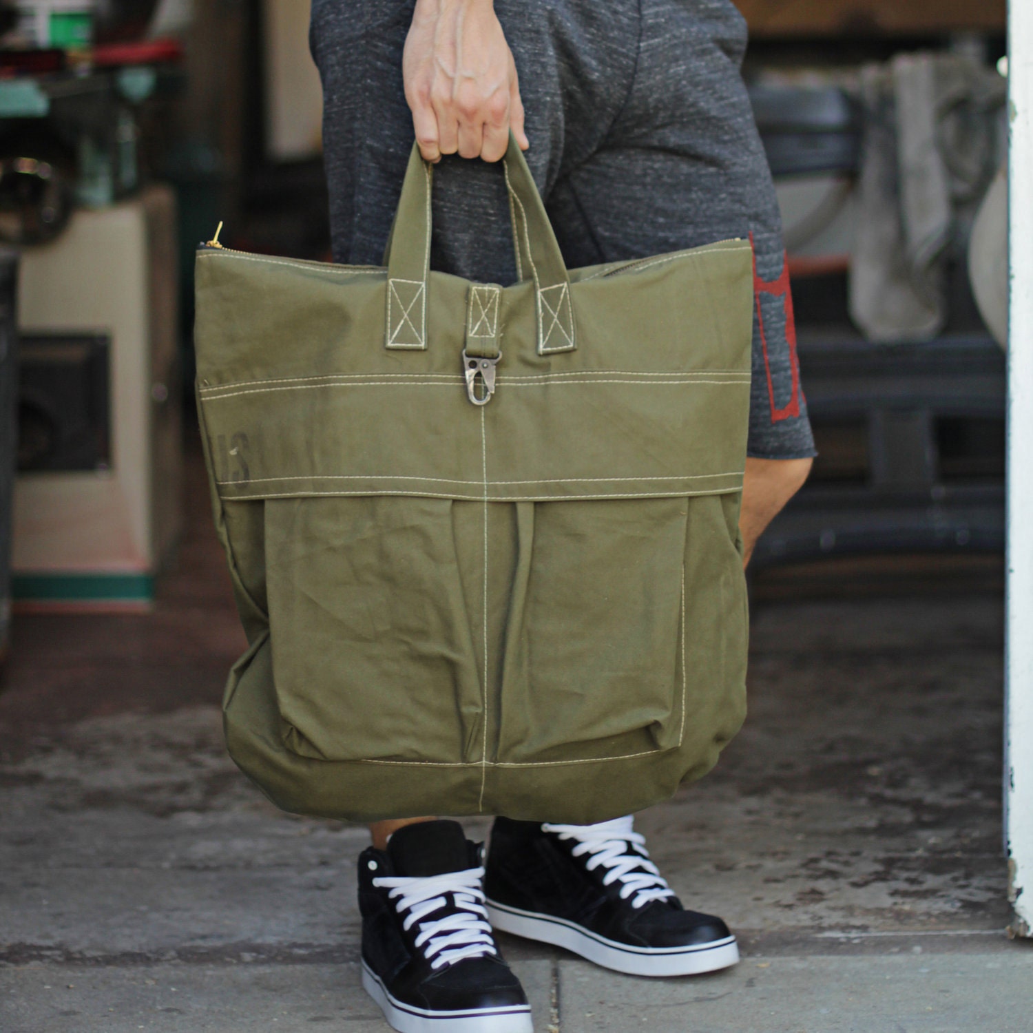 Mens Bag: Army Helmet Bag by Unions of Smith