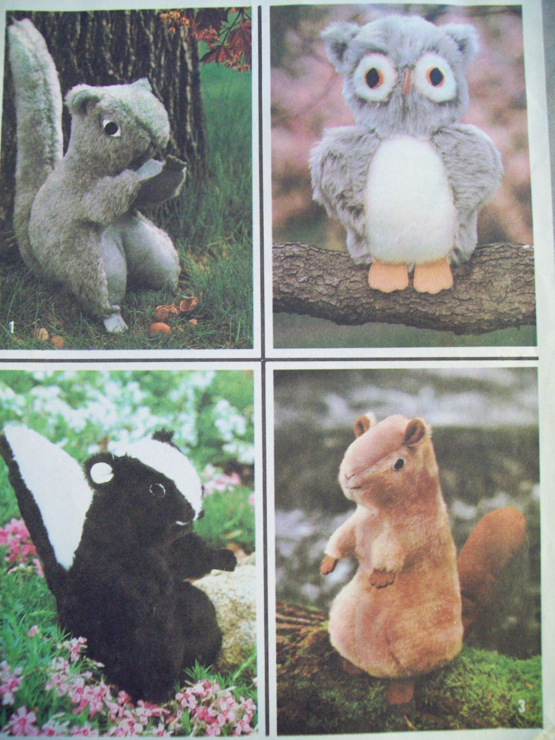 stuffed squirrel sewing pattern