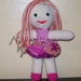 Crocheted Little Girl Doll - Amigurumi