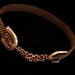 Vintage belt mid century minimalist 1950s cinch belt copper metal Renoir small medium 28 inch to 31