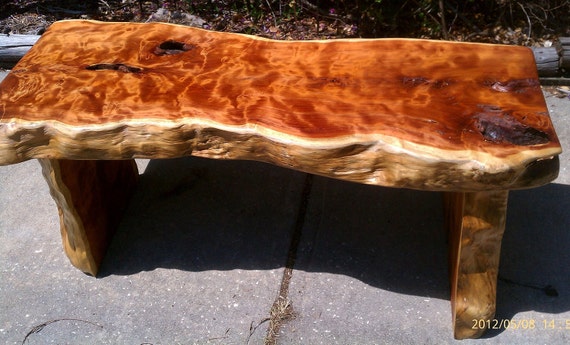 Private Listing for Rose: Live-Edge Eastern Cedar Dining Bench