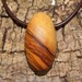 Olive Wood Pendant, wood jewelry