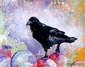Raven as master of the planets. The Stillness Gave No Token. A decorative CERAMIC TILE wall art - 8" x 10". Free U.S. shipping. Raven as master of the planets. The Stillness Gave No Token. A decorative CERAMIC TILE wall art - 8" x 10". Free U.S. shipping.