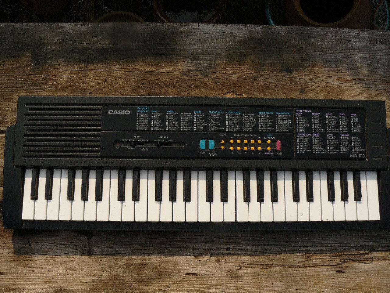 Vintage electronic keyboard CASIO MA 100 by DACAIS on Etsy