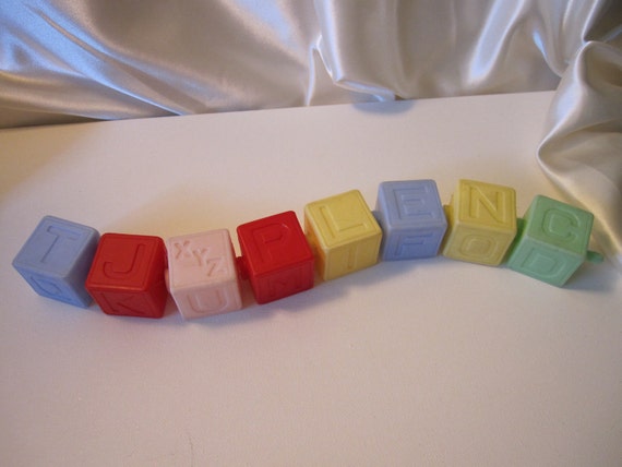 alphabet plastic blocks
