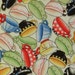 Coffee Tea Cups Bright Cotton Fabric OOP