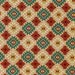 Native America Najaho Cream Cranberry Teal Cotton Fabric OOP