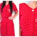 Red Polka Dot Drop Waist Dress