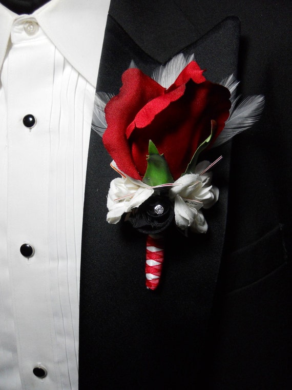 Poker Boutonniere For Wedding Prom Or Formal Spades Clubs Mens