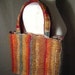 FELTED BAG Wet Felted Quilted Rainbow Eco Ethnic Tribal Unique Recycled