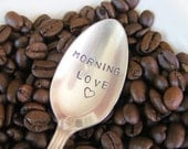 Coffee Spoon Morning Love Stamped Coffee Spoon