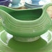 Wonderful Vintage Fiestaware Sauceboat, Light Green, Marked
