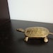 Vintage Brass Turtle Trinket Box