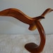 Vintage Carved Wood Figurine Bird Seagull
