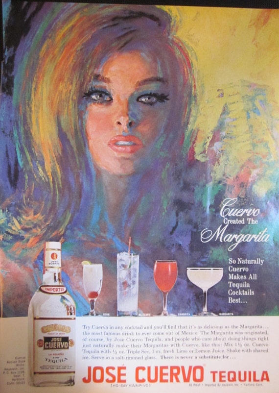 GORGEOUS Vintage 1968 JOSE CUERVO Tequila Advertisement - il_570xN.264803911