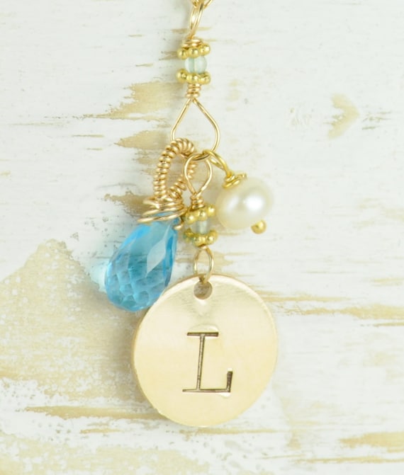 Pretty monogrammed necklace