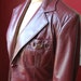 1980's Etienne Aigner Oxblood Leather Jacket Size 6