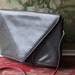 1980's Smoky Gray Leather Handbag by Charles Jourdan Paris
