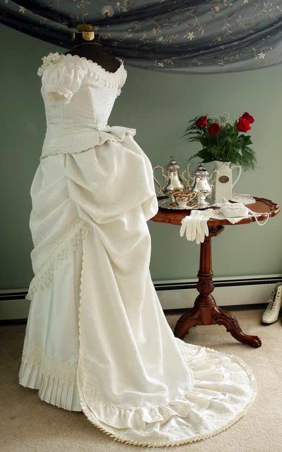 Great Victorian Bustle Wedding Dress in 2023 Check it out now 