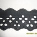 Black Eyelet Trim, vintage, over 20 yards