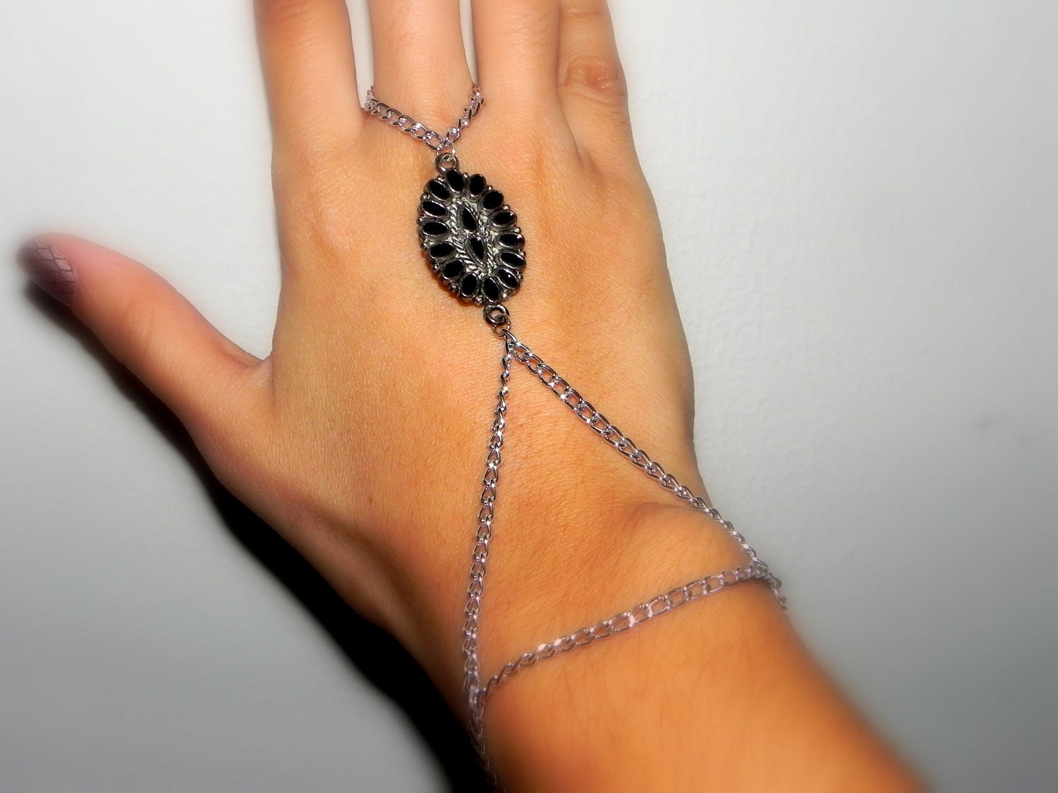 Ring To Wrist Chain Bracelet