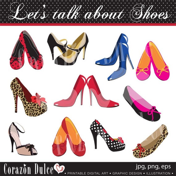 INSTANT DOWNLOAD Let's talk about shoes Personal by corazondulce