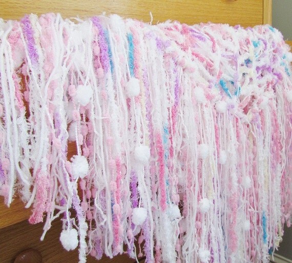 Fringe Blanket Baby Photo Prop. Purple Pink White Newborn