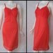 Vintage 1950s Red Slip, Lorraine, Fire Engine Red, Nylon & Lace Slip 34 S M